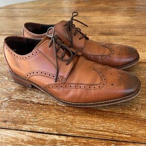 Florsheim Castellano Wingtip Oxford Brown Leather Dress Shoes 14137-257 Size 11